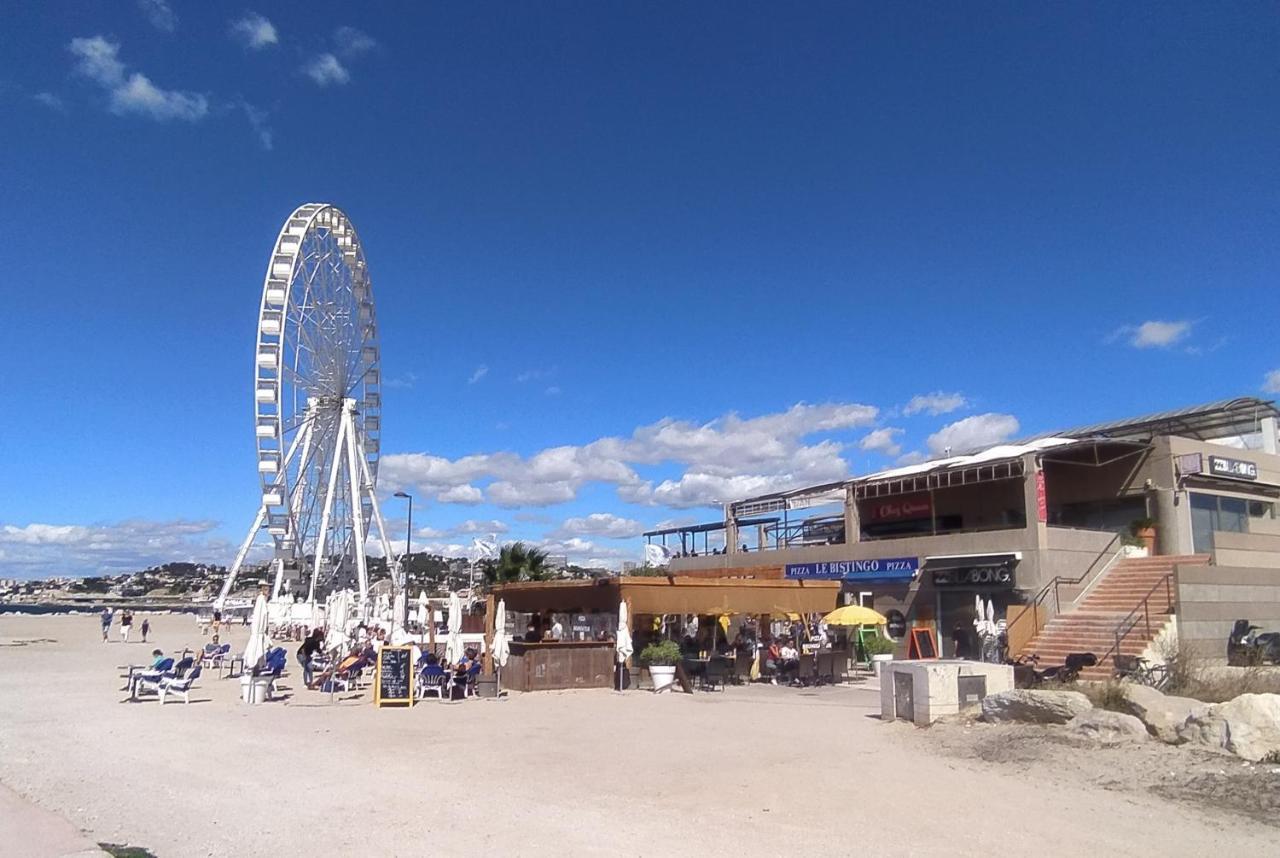 Sun Escape, Appart Renove Climatise 3 Pieces 4-6 Pers, 350M De La Plage Marseille Exterior photo