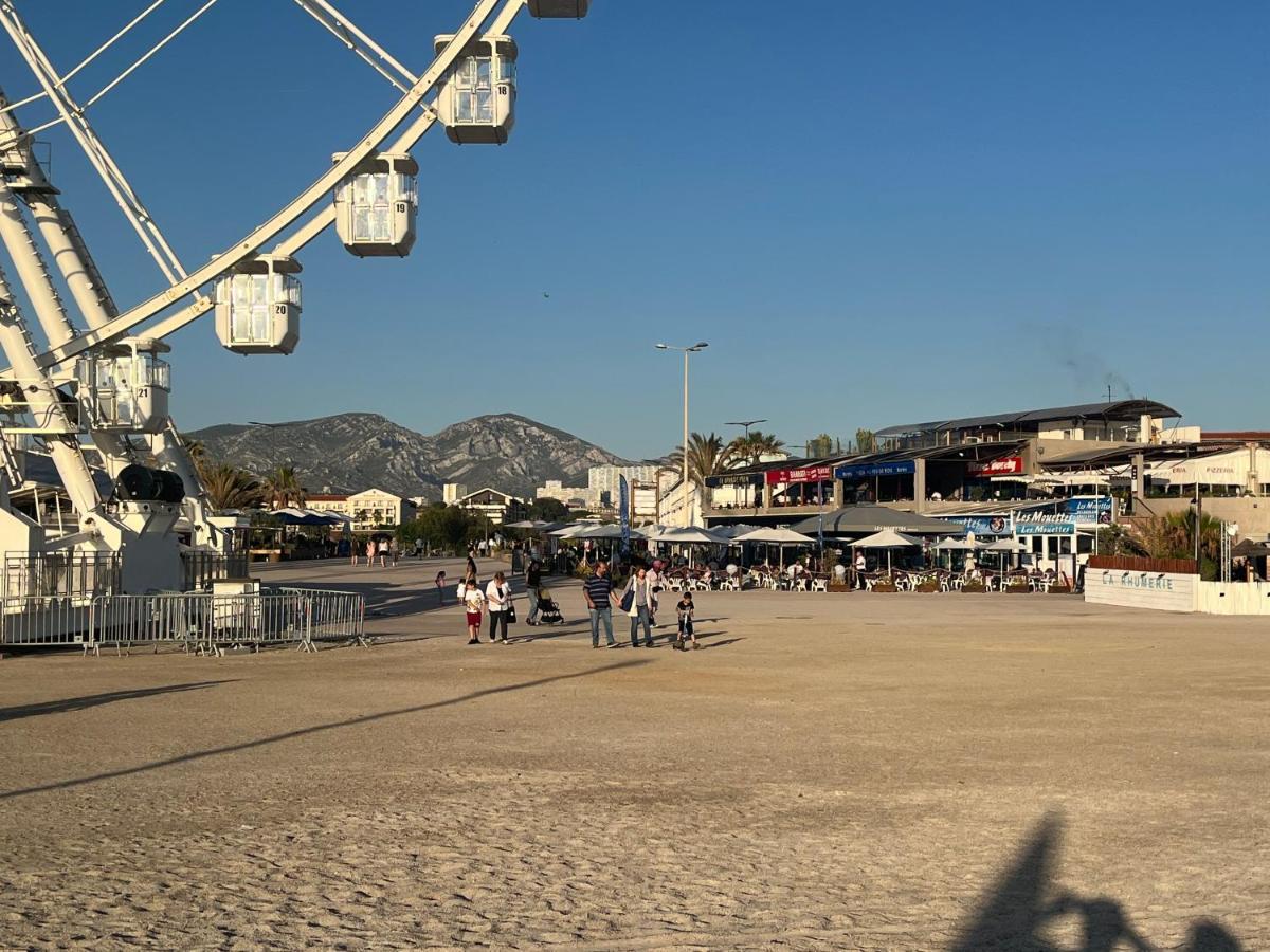 Sun Escape, Appart Renove Climatise 3 Pieces 4-6 Pers, 350M De La Plage Marseille Exterior photo