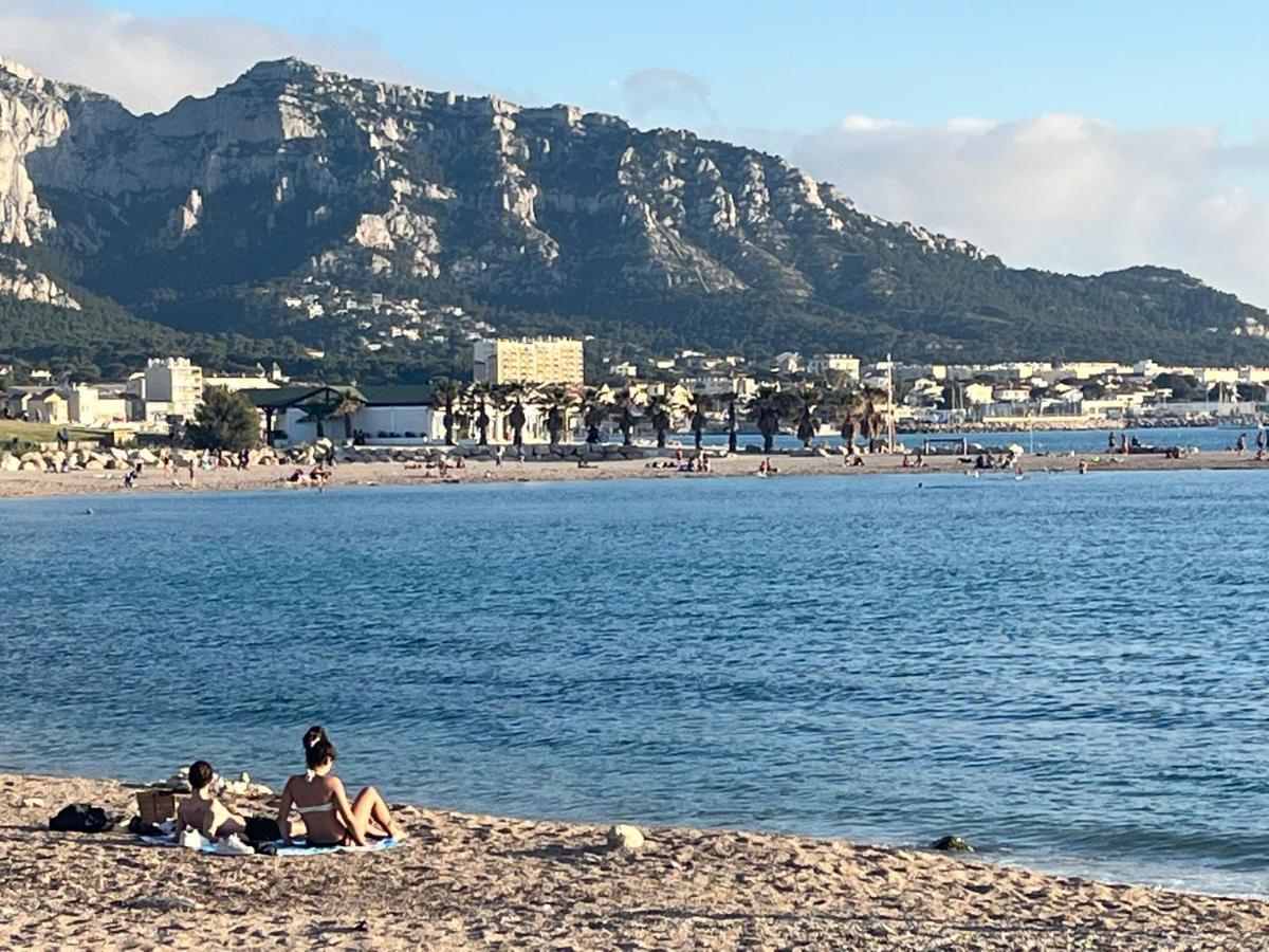Sun Escape, Appart Renove Climatise 3 Pieces 4-6 Pers, 350M De La Plage Marseille Exterior photo