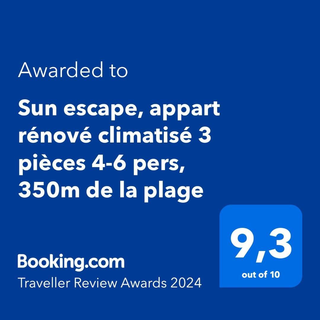 Sun Escape, Appart Renove Climatise 3 Pieces 4-6 Pers, 350M De La Plage Marseille Exterior photo